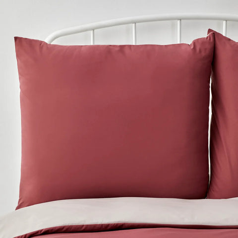 Karaca Home Burgunderrot und Beige Dekbedovertrek Set Tweepersoons