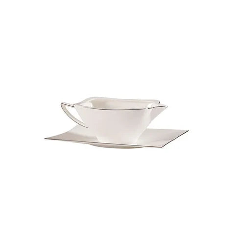 Jumbo Wind Platinum 64-Piece Dinner Set For 12 Persons – Square