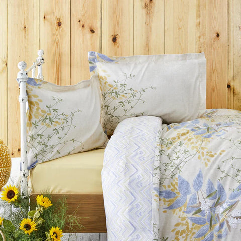 Karaca Clarinda Double Bed Duvet Cover Set with Fitted Sheet
 