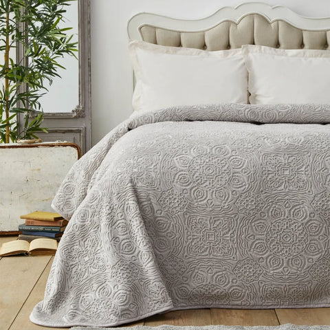 Karaca Home Scala Beige Single Embossed Blanket
 