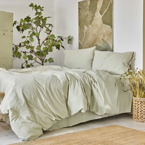 Karaca Home 4 Element Beige 100% Katoenen Dubbel Dekbedovertrekset Aarde