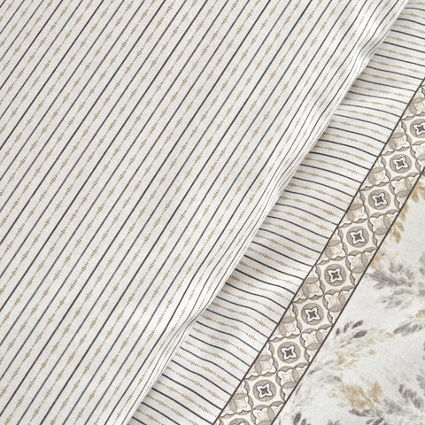 Karaca Bled Grijs 100% Katoenen Tweepersoons Deken Set