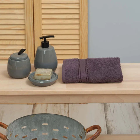 Karaca Home Daily Soft 100% Katoenen Handdoek 50x90 cm Antraciet