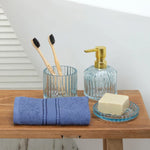 Karaca Home Daily Soft Indigo 100% Katoenen Handdoek 30x50 cm