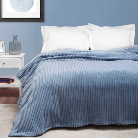 Karaca Home Joena Indigo Eenpersoons Deken