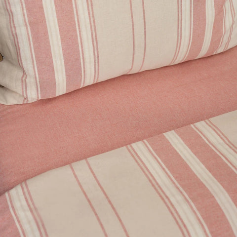 Karaca Home Palermo Terracotta Double Yarn-Dyed Duvet Cover and Bedspread Set
 