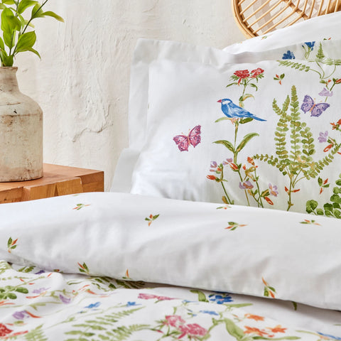 Karaca Home Nadia 100% Cotton Double Bed Duvet Cover Set with Bedspread Green