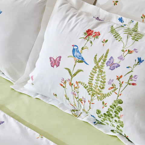 Karaca Home Nadia 100% Cotton Double Bed Duvet Cover Set with Bedspread Green