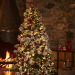 Karaca Home Nieuwjaarsboom 24 Lichten Sneeuwbedekte Kerstboom 210 cm