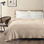 Karaca Home Alice Eenpersoons Knopjesdeken Cappuccino