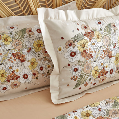 Karaca Home Ponza 100% Katoen Tweepersoons Dekbedovertrek Set Beige