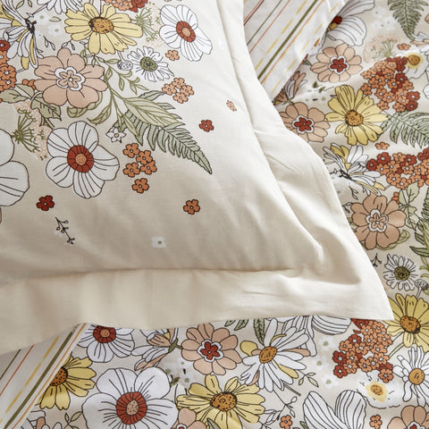 Karaca Home Ponza 100% Katoen Tweepersoons Dekbedovertrek Set Beige