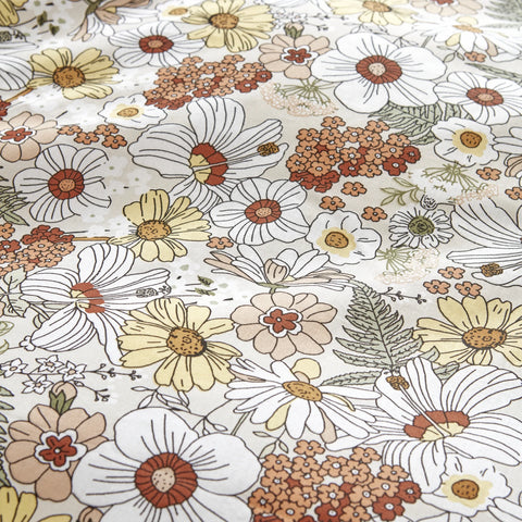 Karaca Home Ponza 100% Katoen Tweepersoons Dekbedovertrek Set Beige