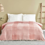 Karaca Home Luna Tweepersoons Plaid Roze