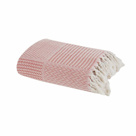 Karaca Home Luna Tweepersoons Plaid Roze