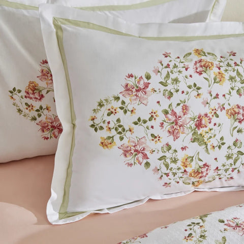 Karaca Home Emilie 100% Katoenen Double Dekbed Set Roze