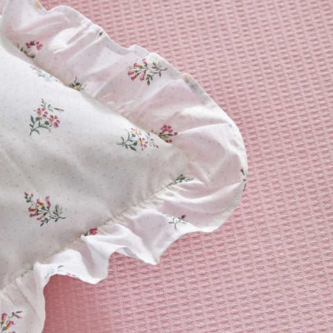 Karaca Home Lidya 100% Katoen Tweepersoons Beddeken Set - Poeder