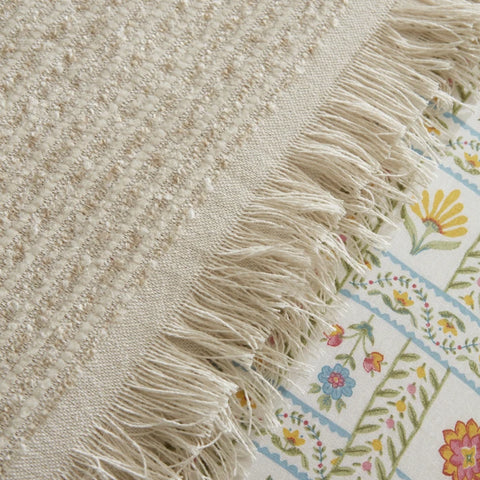 Karaca Home Arty 100% Katoen Tweepersoons Dekbedovertrek en Deken Set