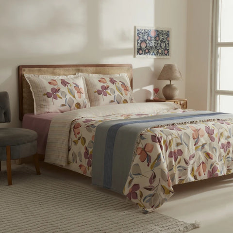 Karaca Home Piko Tweepersoons Dekbedovertrek en Deken Set