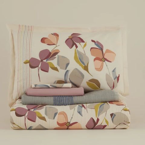 Karaca Home Piko Tweepersoons Dekbedovertrek en Deken Set