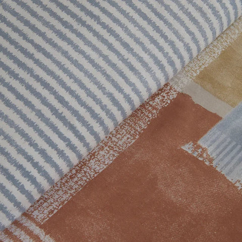 Karaca Home Simon 100% Cotton Double Bed Duvet Cover and Blanket Set
 