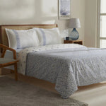 Karaca Marino 100% Turkish Cotton Duvet Cover Set, Double, Blue