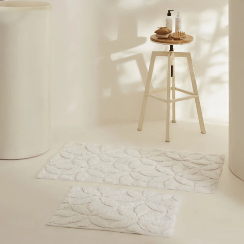 Karaca Home Berlin 2-Piece Bath Mat Set Ecru  