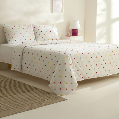 Sarah Anderson Amour Tweepersoons Dekbedovertrek Set – Multicolour