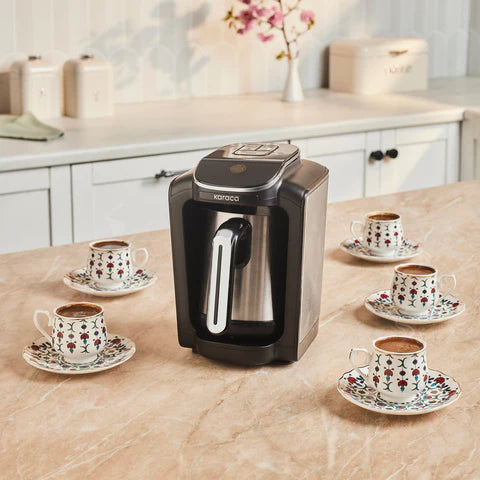 Karaca Hatır Neo Inox RVS Turkse Koffiezetapparaat met Cezve