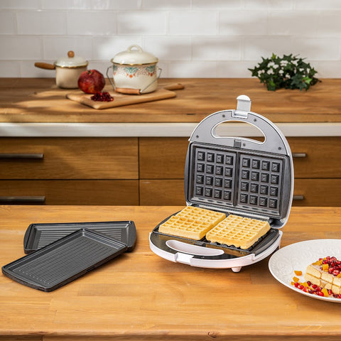 Mulex MX034 Toast en grill Sandwichmaker 1800W contactgrill 220V Beige Mulex MX034 Toast en grill Sandwichmaker 1800W contactgrill 220V Beige