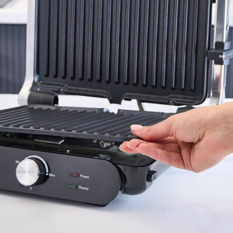 Homend Grilliant 1366H Toaster and Grill with Removable Cast Iron Plates and Stainless Steel Housing
 