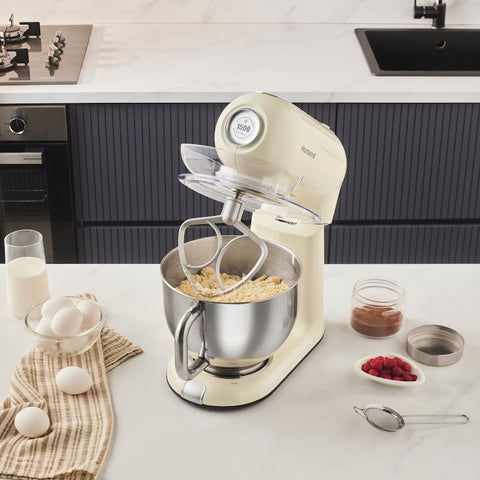 Homend Vintage Profashion 3027H Gietijzeren Deegkneder Crème 1500W 5,5L