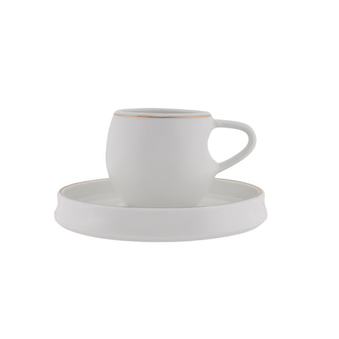 Karaca Streamline Sunset 6-delige Koffiekopjesset voor 6 Personen, 100 ml