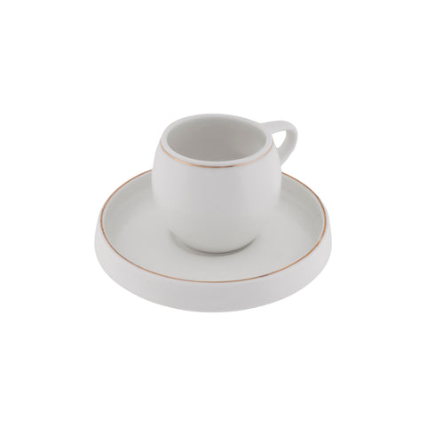 Karaca Streamline Sunset 6-delige Koffiekopjesset voor 6 Personen, 100 ml