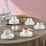 Karaca Streamline Sunset 6-delige Koffiekopjesset voor 6 Personen, 100 ml
