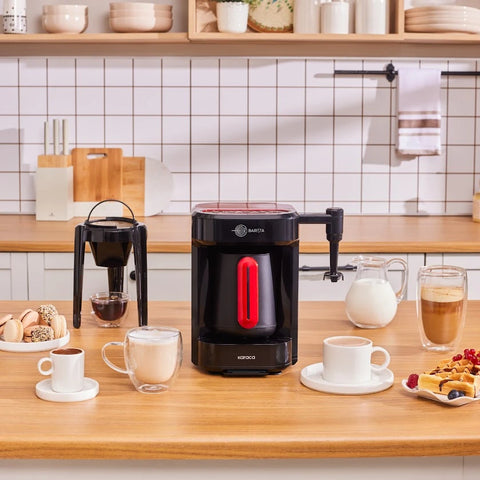 Karaca Hatır Barista Latte en Turkse Koffiemachine Imperial Red