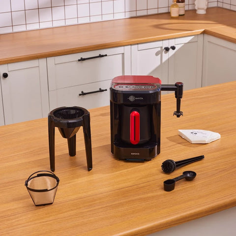 Karaca Hatır Barista Latte en Turkse Koffiemachine Imperial Red