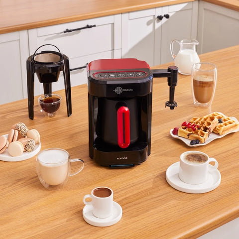 Karaca Hatır Barista Latte en Turkse Koffiemachine Imperial Red