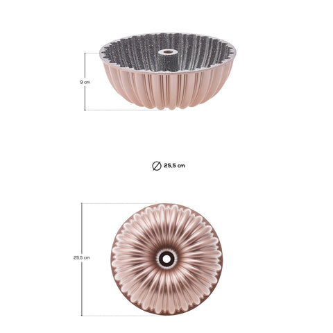 Karaca Cake Pro Gietaluminium Cakevorm met Segmenten Roségoud