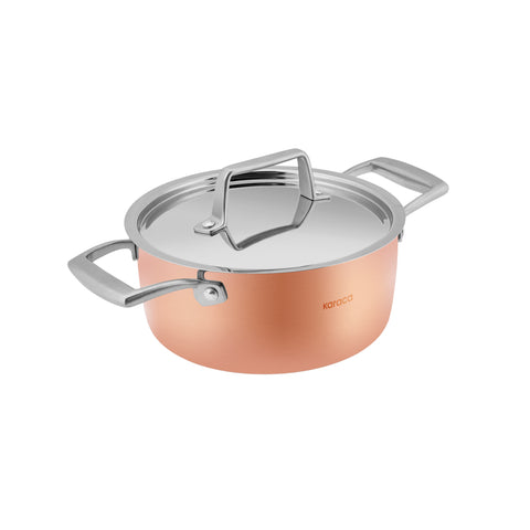 Karaca Biodiamond Copper – 7-delige pannenset