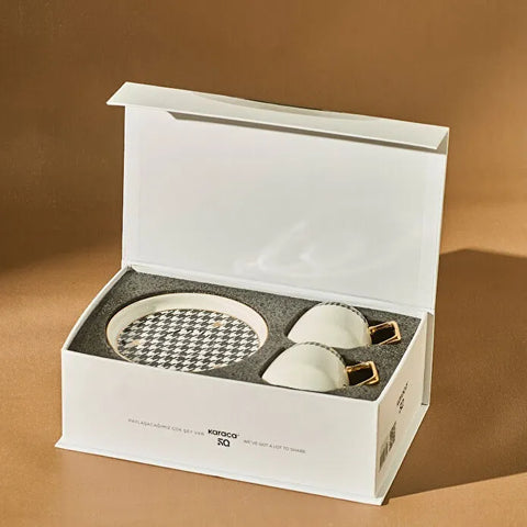 Karaca Kazayagi 2-Delig Koffiekopjesset Voor 2 Personen 100 Ml