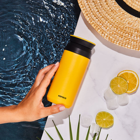 Karaca Rainbow Stainless Steel Leak-Proof Thermos 350 ml Yellow
 