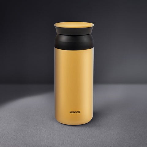 Karaca Rainbow RVS Lekdichte Thermosfles 350 ml Geel