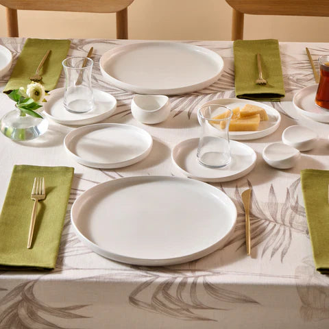 Karaca Bone China Olla 28-delige serveerset voor 6 personen, Wit