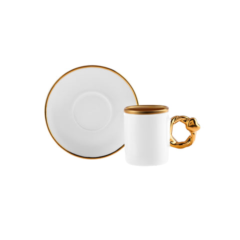 Karaca Hartvormige Koffiekopjesset voor 6 personen – 80 ml