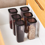 Karaca Rise 9-delige Set Bewaarbakken Antraciet