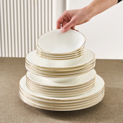 Karaca Fine Pearl Fame 58-delige 12-Persoons Servies Gold