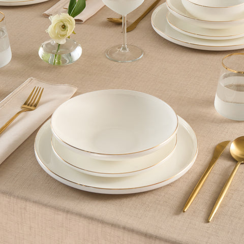 Karaca Stream Bone Belinda 24-Piece Dinner Set for 6 People