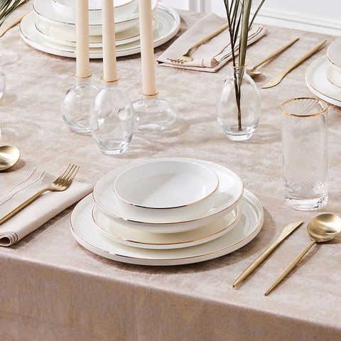 Karaca Stream Bone Belinda 24-Piece Dinner Set for 6 People