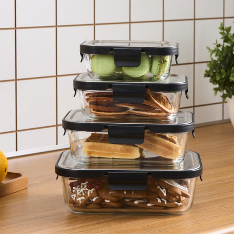 Karaca Vera Glass Storage Jar with Metal Lid 1500 ml
 